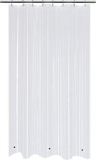 Stall Shower Curtain Liner with 3 Magnets 48 x 72 inch Heavy Duty NEW