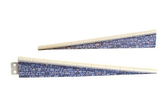 Peco LK-67 Platform Edging Ramps (Stone Type) (PK4) OO Gauge