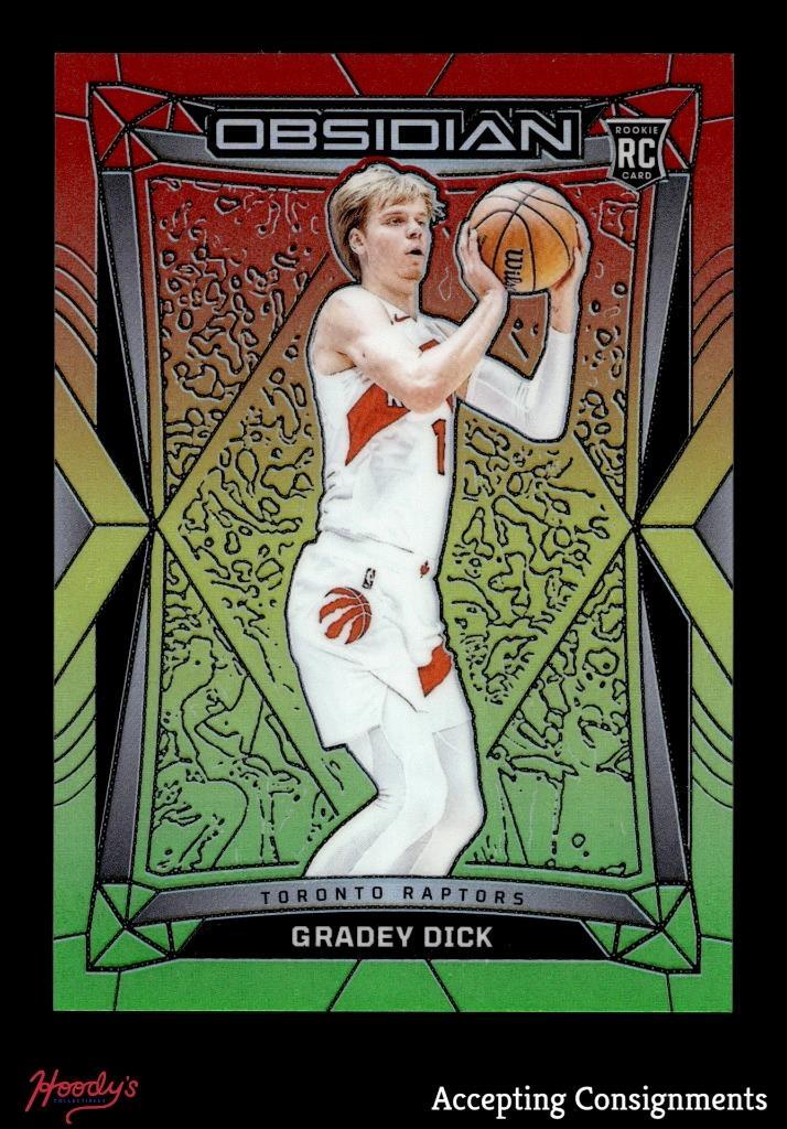 2023-24 Panini Obsidian Electric Etch Reggae Flood #79 Gradey Dick RC ROOKIE /75