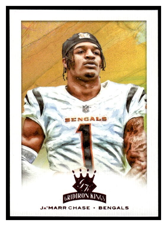 2021 Donruss Gridiron Kings Pink 24 Ja'Marr Chase Rookie Cincinnati Bengals RC