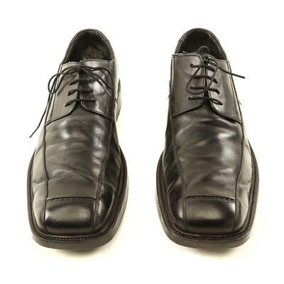 Aston Grey Collection Black Leather Derby Oxfords Dress  display picture 3
