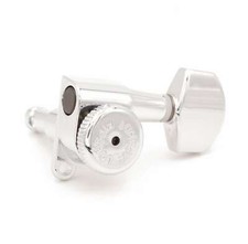 Hipshot Vintage 8.5mm Chrome 3x3 Enclosed Griplock Tuner Kit with UMP