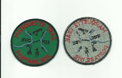 AE SCOUT BSA MARQUETTE TRAIL PORTAGE WISCONSIN PATCH LEVEE FOX WI BADGE INSIGNIA