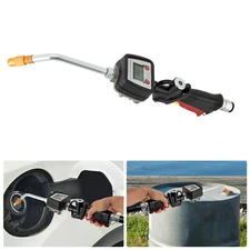 Electronic Digital Oil Fluid Dispenser Pump Oil Meter Gun Control Valve 1/2" NPT