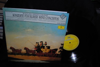 MOZART Konzerte fur Blaser Wind Concertos LP KARL BOHM DGG NEAR MINT VINYL