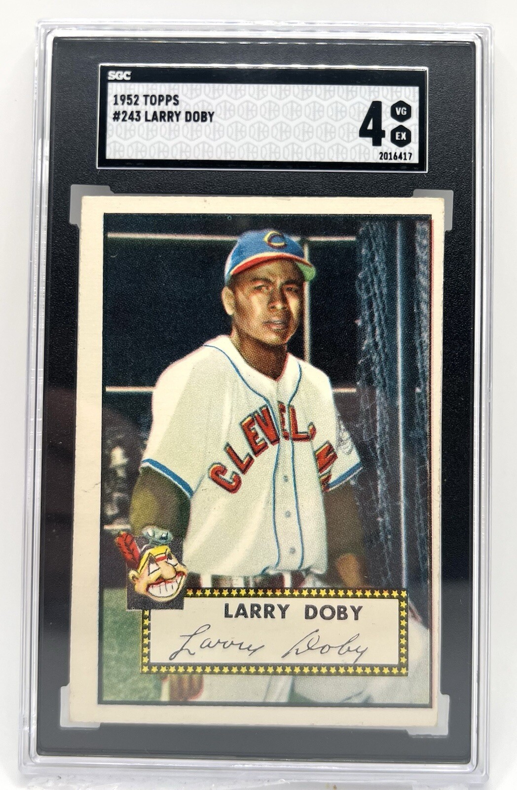 1952 Topps - #243 Larry Doby - SGC 4