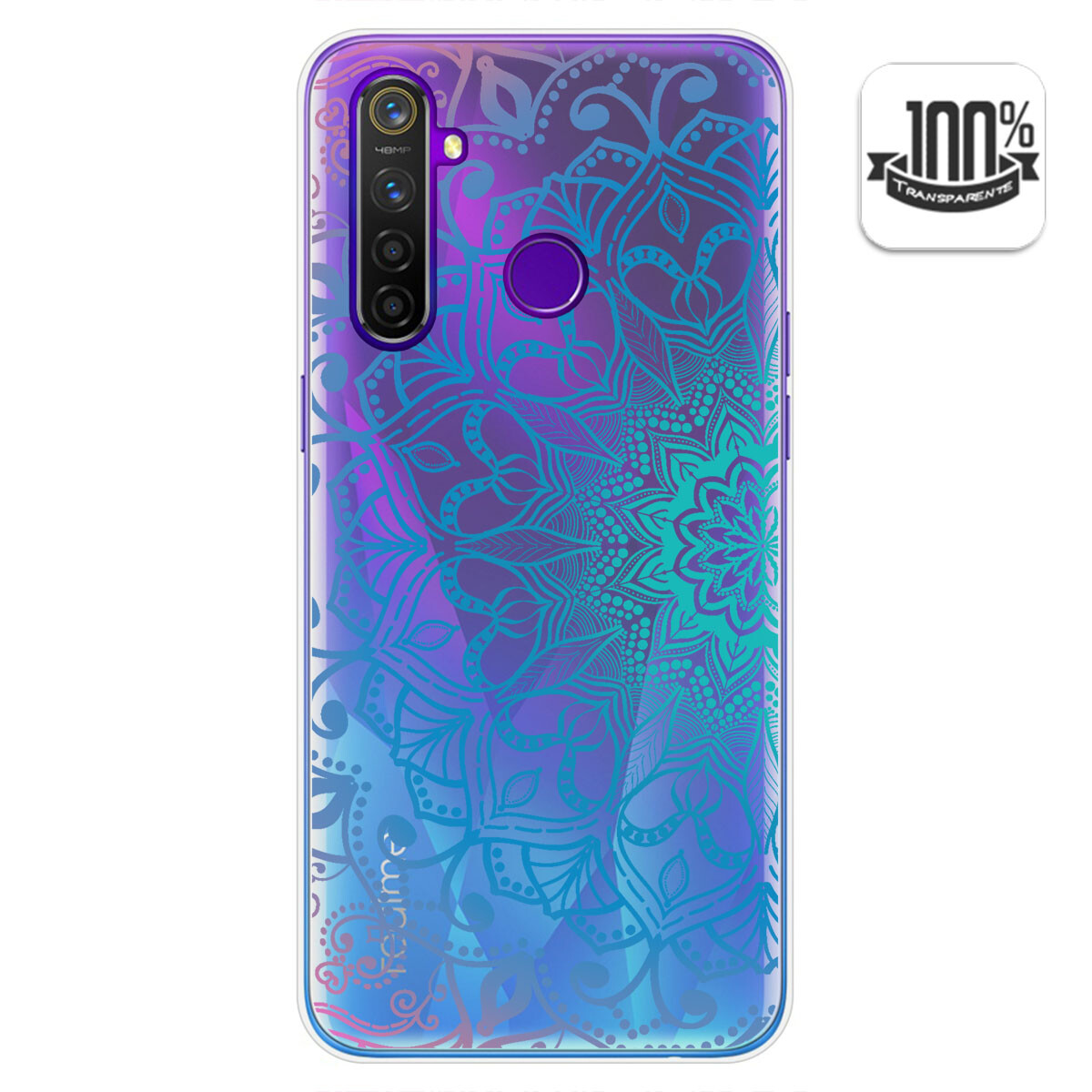 Custodia In Silicone Trasparente Per Realme Note 60 Design Cactus