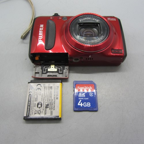 Fujifilm Digital Camera FinePix F500 EXR 16.0MP Red Tested - Picture 8 of 10