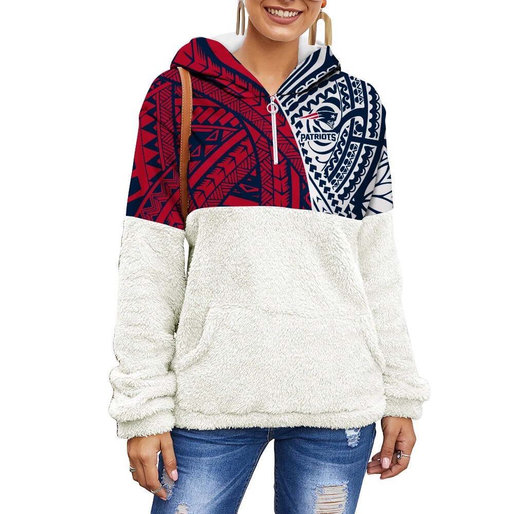 Patriots quarter zip sweatshirt hotsell