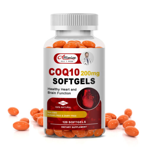 COQ10 Coenzyme Q10 200mg 120 Capsules Heart Health Energy Support Supplement US - Picture 5 of 8