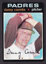 1971 TOPPS DANNY COOMBS CARD NO:126 NEAR MINT CONDITION