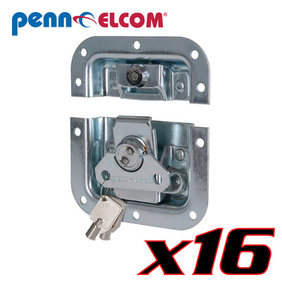 Sixteen Pack Penn Elcom L905/927Z Locking Butterfly Latch 4.125'' PennBrite