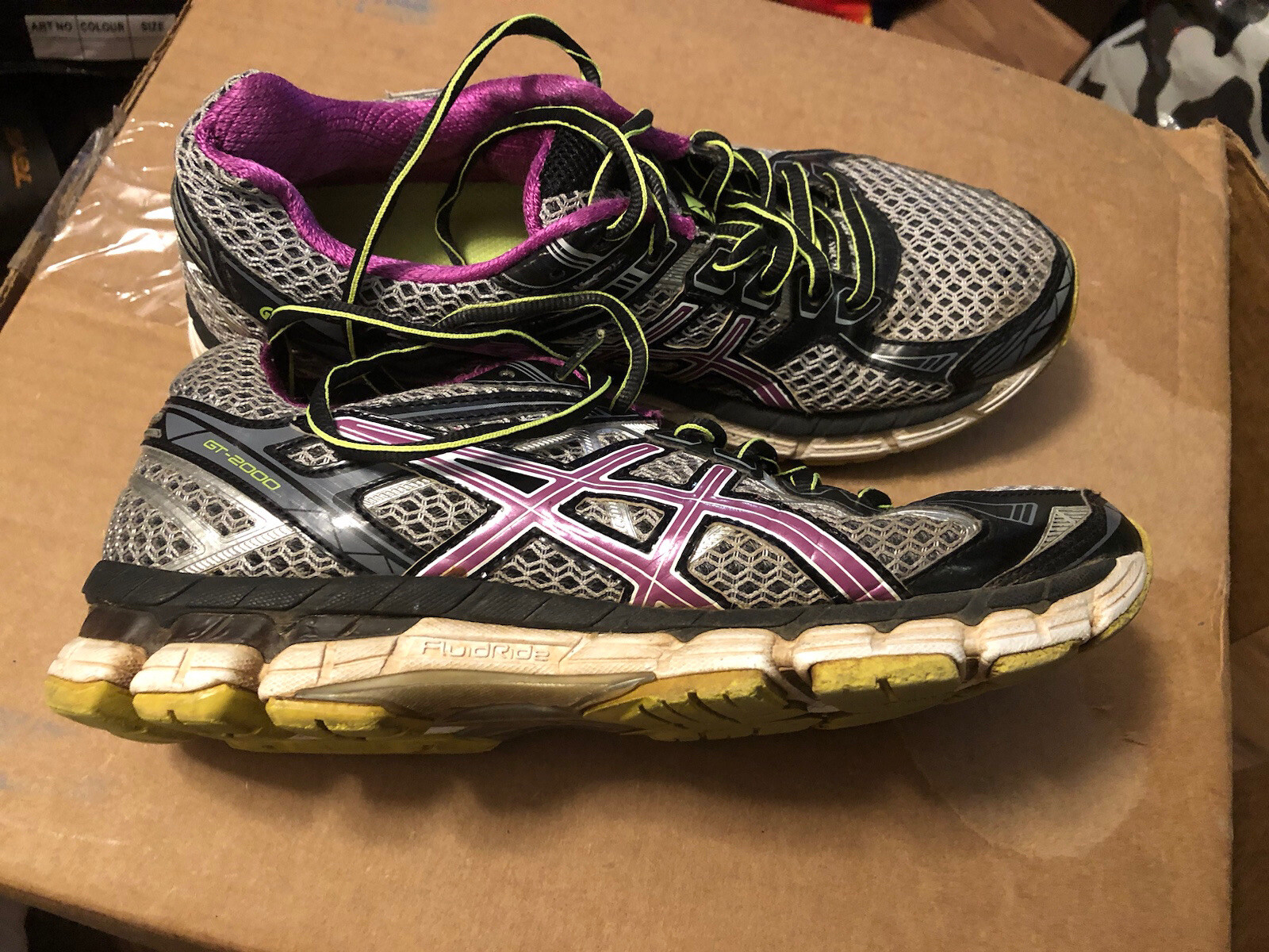 ASICS Size Womens GT 2000 T3P8N Gray Running Shoes Sneakers