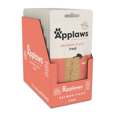 Applaws Whole Salmon Cat Treats 12 Pack Natural Single Ingredient Snacks