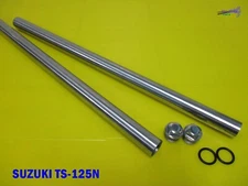 Fit SUZUKI TS125N FRONT FORK TUBE SET & NUT SET    [mi3821]