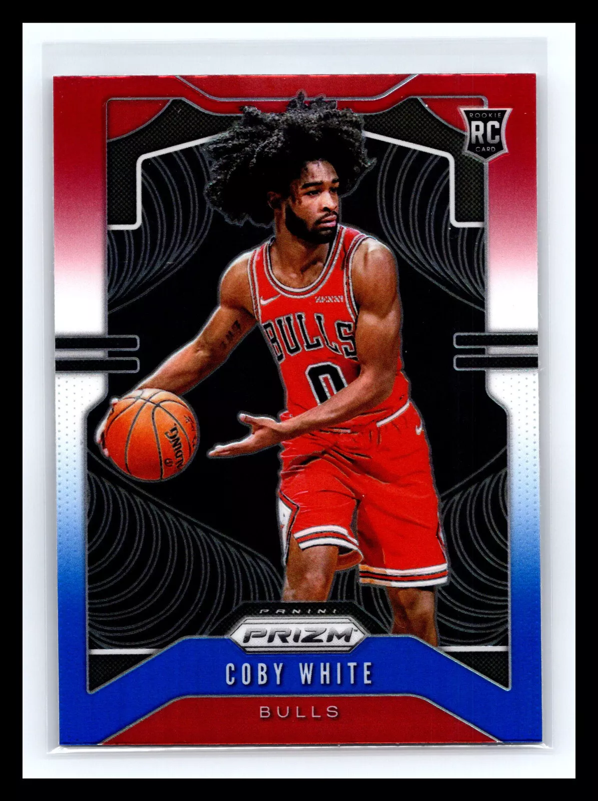 💥 2019-20 Prizm Coby White Red White Blue Holo Rookie RC # 253 Bulls