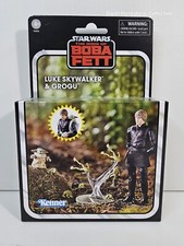 Star Wars Vintage Collection Deluxe Book Of Boba Fett - Luke  Skywalker & Grogu