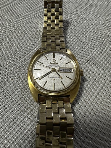 Omega Gold-Filled  Constellation Day Date Wristwatch Display Case Back 168.029 - Picture 10 of 10