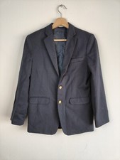 Izod Navy Blue Button Up Formal Suit Jacket Blazer - Women's Uk 8-10 (us 14)