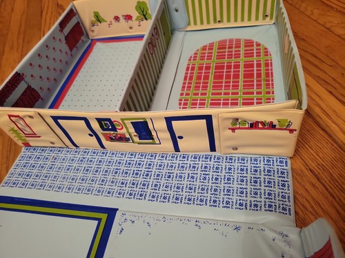 Antique? Fold Away Doll House Miner Toys Rare Dolls No 1610 Vintage Collectible - Picture 7 of 12