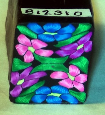 raw Premo # 02210 7//8/" x 1 5//8/" 1 ounce square Kato polymer clay cane