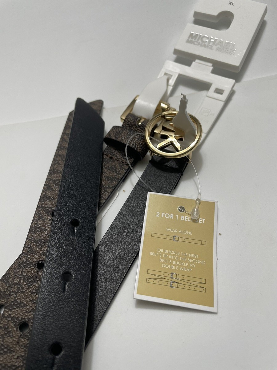 Michael Kors Two For One Belt Set L/XL MICHAEL Michael Kors | Accessories | Mk Two For One Belt Set  main image 2