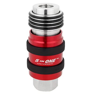 Milton 5 In ONE Universal Quick Connect Industrial Coupler, 1/4'' Female NPT, 