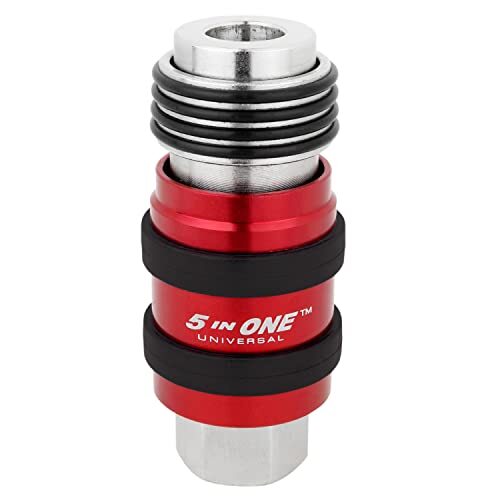 Milton 5 In ONE Universal Quick Connect Industrial Coupler, 1/4