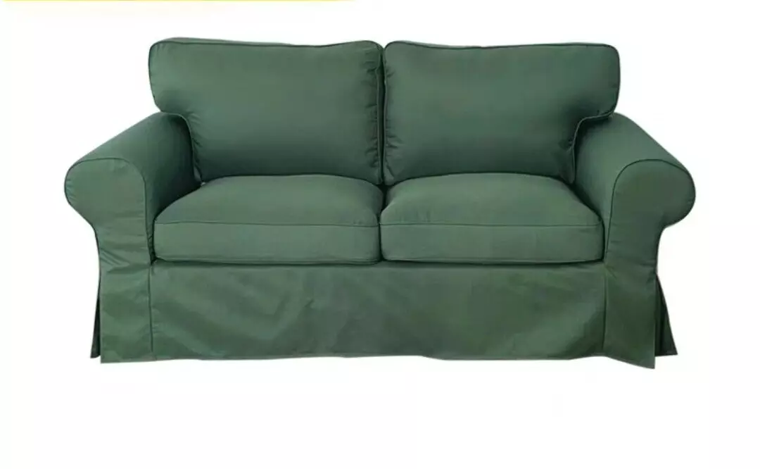 IKEA Ektorp 2 Seater Sofa Cover set green Custom Made eBay
