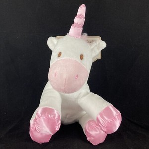 Kelly Toy Baby Unicorn Pink Horn White Plush Rattle Stuffed Animal Toy 10 In | eBay