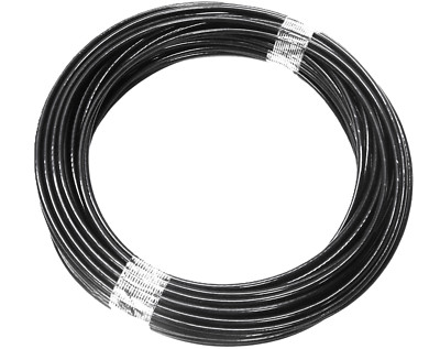 Black NYLON Coated Cable,1/8''- 3/16'', 7x19, 75 ft for Fitness Machines