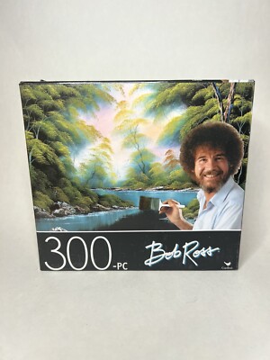 New 300 Piece Puzzle Deep Forest Lake By Bob Ross 14'' x 11''