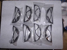 8 pack Tinted Safety Goggles (Dark grey smoke lens) Crews or Bulldog or Cordova