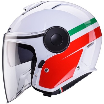 Caberg Soho Zephir Italia Jethelm weiss-gruen-rot