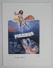 Bradford Dillman Autograph 8½x11 Piranha Poster Printer Paper Card Stock