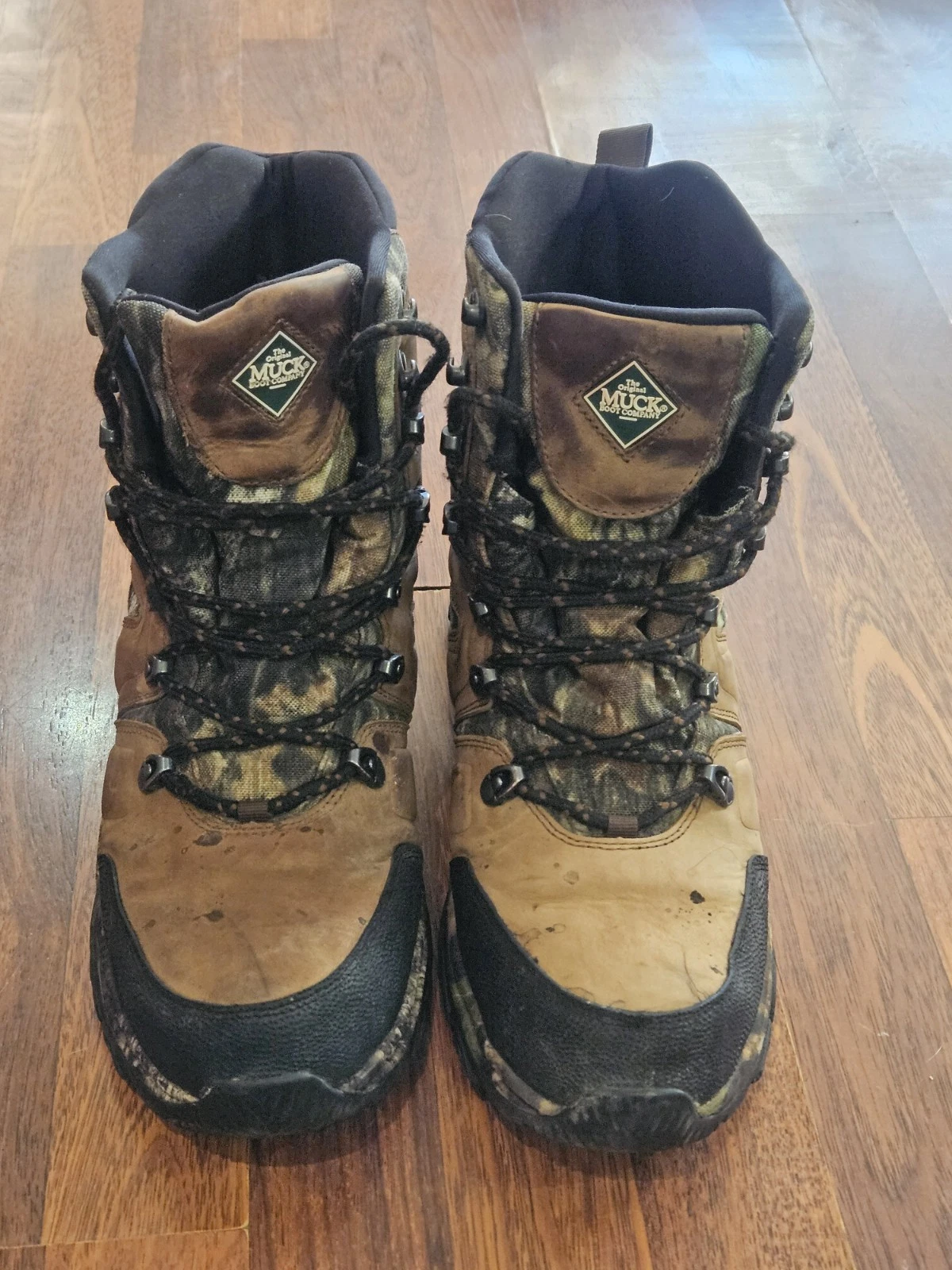 MUCK BOOT Woodland's Extreme 9" Premium Hunting Boot US Sz 10 Mossy Oak Break Up