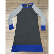 Eliza J GrayBlue Color Block Sweater Dress - Size S