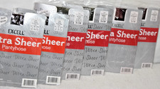 6 Brown Burgandy Khaki Green Ultra Sheer Pantyhose Lot Queen Q 1x 2x 3x 160-240