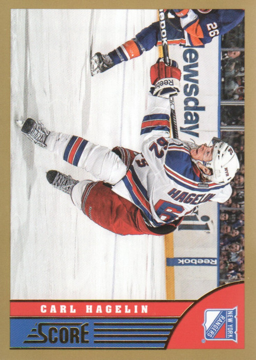 2013-14 (RANGERS) Score Gold #333 Carl Hagelin