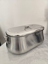 Vintage Pesciera pentola Barazzoni Selvaggia Tummy  Nuova acciaio inox 31x15,5