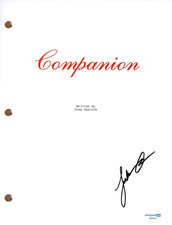 Lukas Gage "Companion" Signed Autograph Movie Script Full Screenplay ACOA COA Lukas Gage "Companion" Signed Autograph Movie Script Full Screenplay ACOA COA
