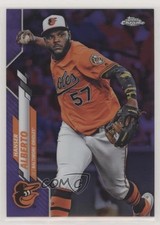 2020 Topps Chrome Purple Refractor 200/299 Hanser Alberto #79 s3g