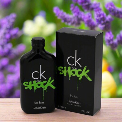 CK One Shock by Calvin Klein for Him 6.7 oz Spray 6.8 EDT NEW in