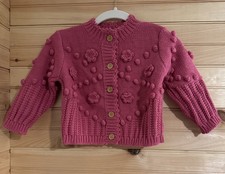 NWT 18M-24M Kids Unisex Louise Misha Cardigan Pink