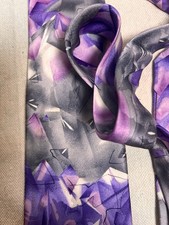 J Garcia Men's Necktie "Facets" Watercolor Collection Artist Proof No. 3.READ 