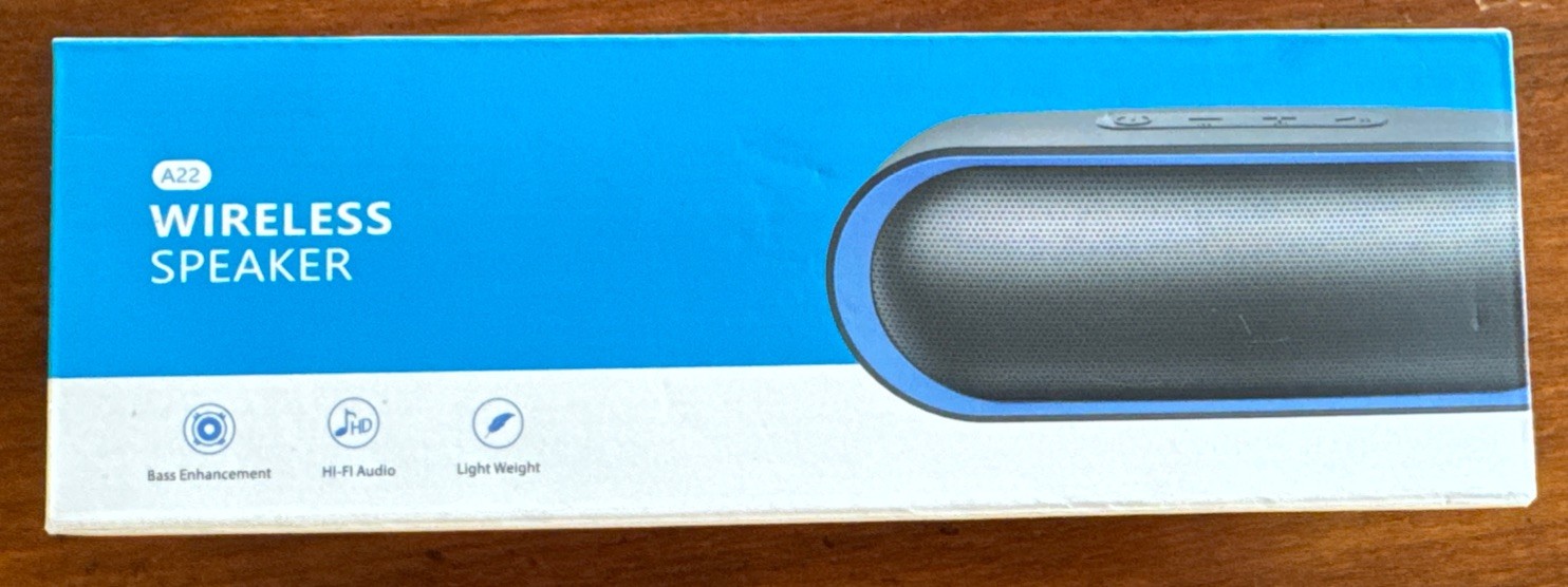 Wireless Bluetooth Speaker with Loud Stereo Sound Rich Bass and Portable Design-image