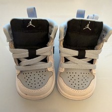 New BABY TODDLER Size 2c Nike Air Jordan 1 Mid TD blue glace/White 640735-078