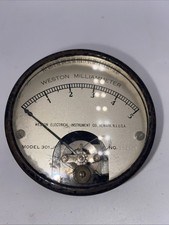 1930 Weston Voltmeter Model 301 Rusted Slightly On Sides Untested