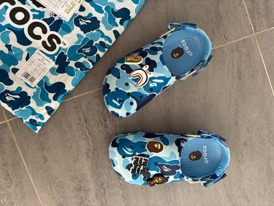new BAPE x CROCS - BathingApe -Black/Green /Blue /Pink - ALL SIZES
