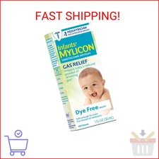 MYLICON Infants Gas Relief Drops for Infants and Babies, Dye Free Formula, 1 Flu
